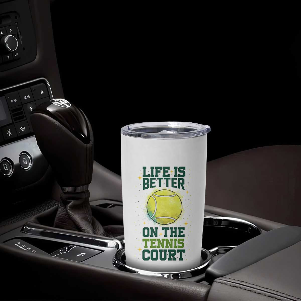 Life Is Better On The Court Tumbler Cup Tennis Lover Gift TS12 Print Your Wear