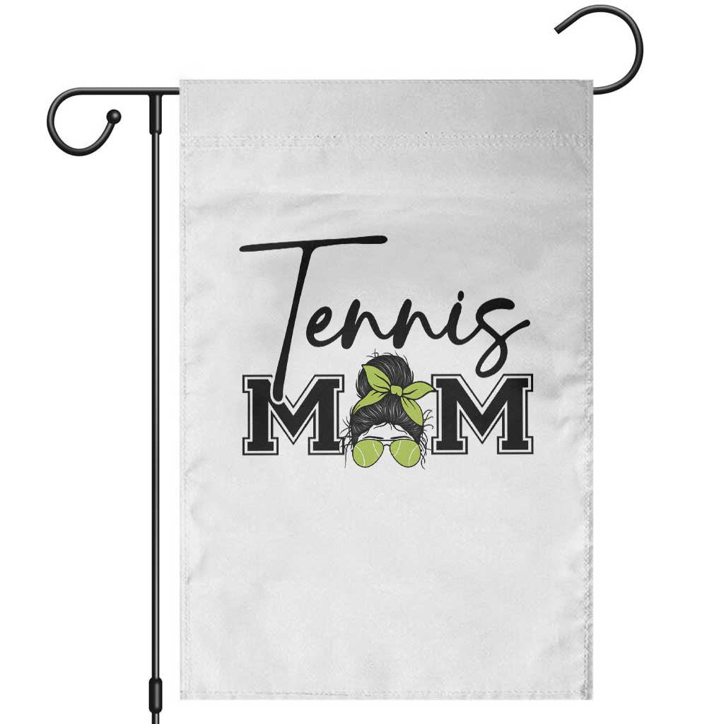 Funny Tennis Player Gift For Tennis Mom Garden Flag TS12 White Print Your Wear