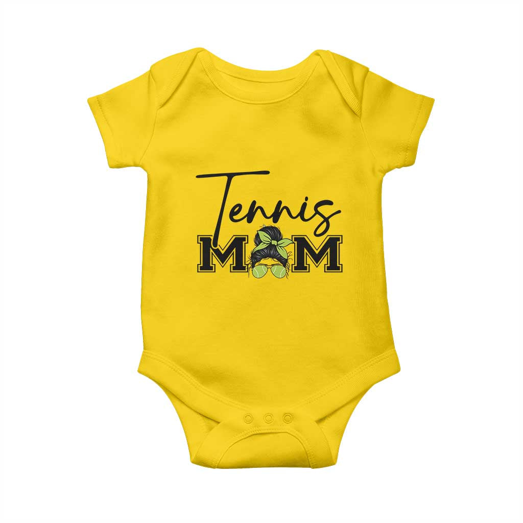 Funny Tennis Player Gift For Tennis Mom Baby Onesie TS12 Daisy Print Your Wear