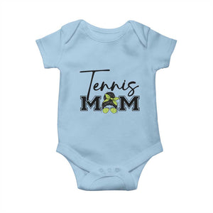Funny Tennis Player Gift For Tennis Mom Baby Onesie TS12 Light Blue Print Your Wear