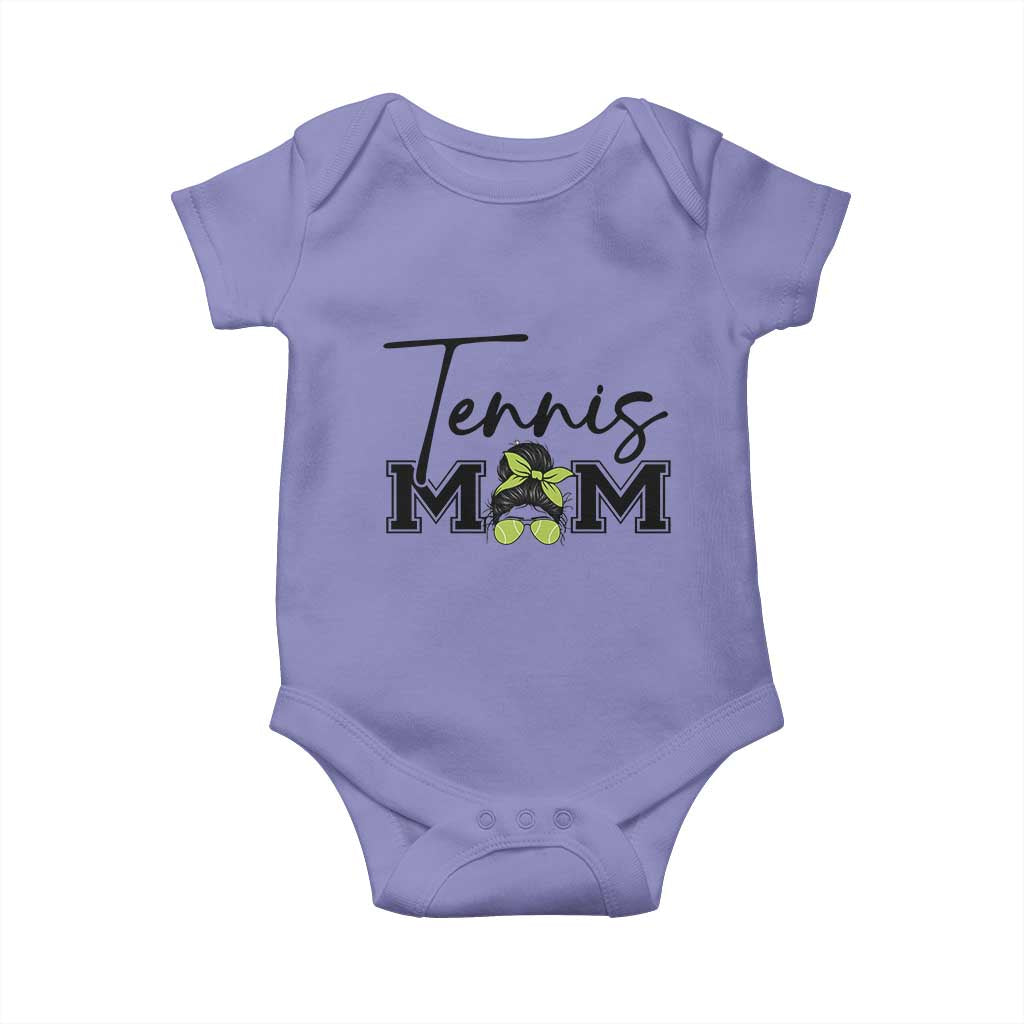 Funny Tennis Player Gift For Tennis Mom Baby Onesie TS12 Violet Print Your Wear