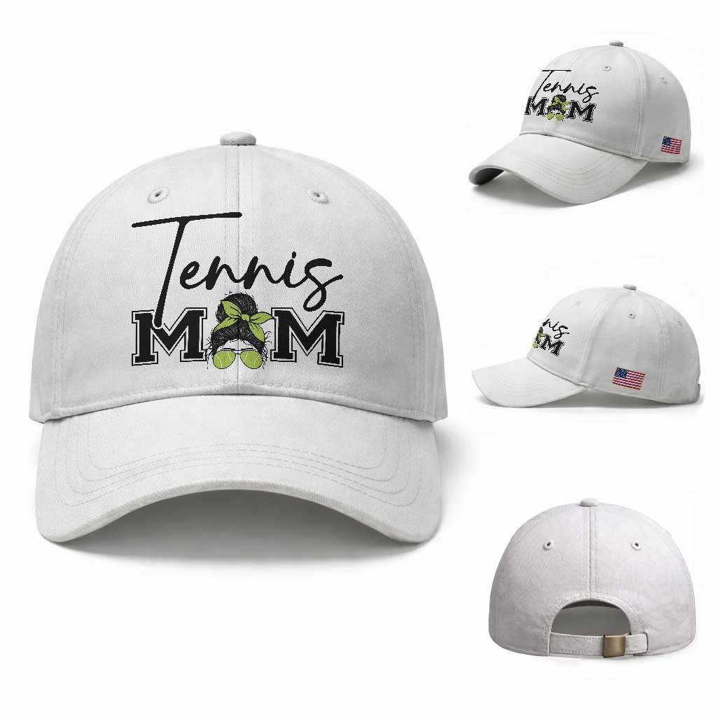 Funny Tennis Player Gift For Tennis Mom Baseball Cap TS12 Baseball Cap Universal Fit White Print Your Wear