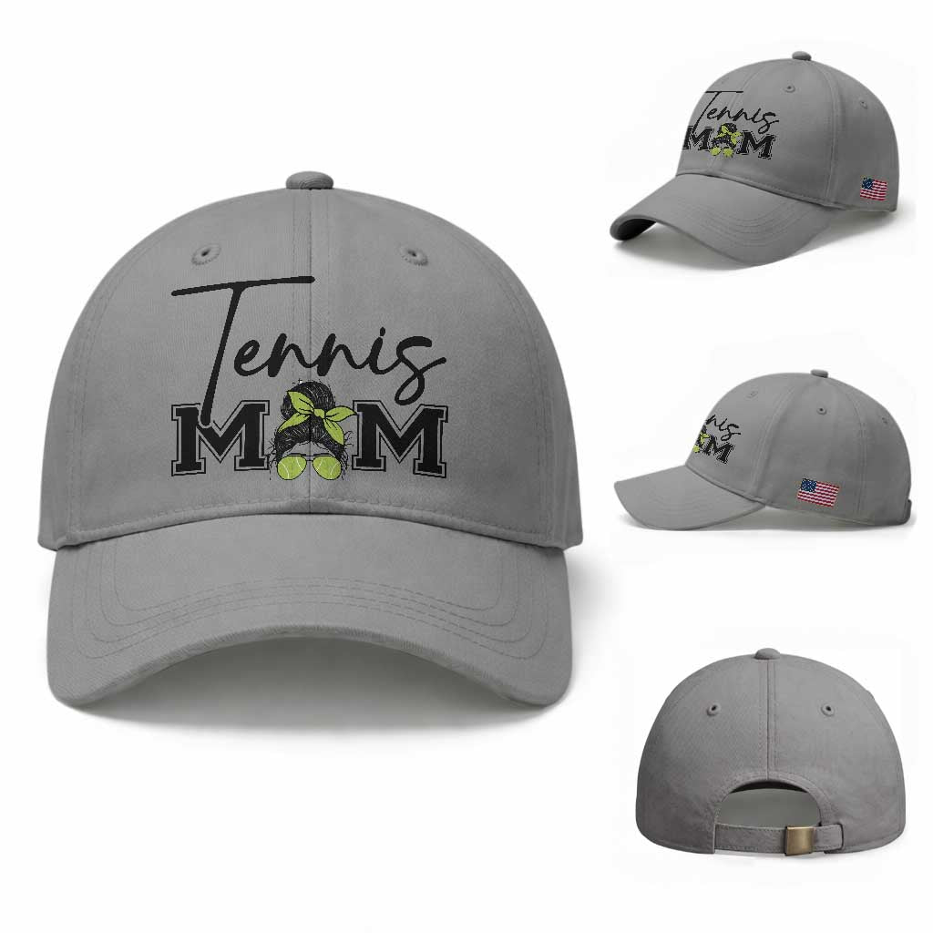 Funny Tennis Player Gift For Tennis Mom Baseball Cap TS12 Baseball Cap Universal Fit Sport Gray Print Your Wear