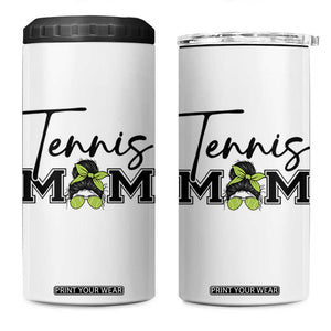 Funny Tennis Player Gift For Tennis Mom 4 in 1 Can Cooler Tumbler TS12 One Size: 16 oz White Print Your Wear