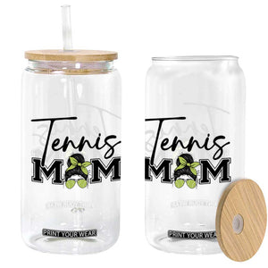Funny Tennis Player Gift For Tennis Mom Glass Can TS12 Print Your Wear