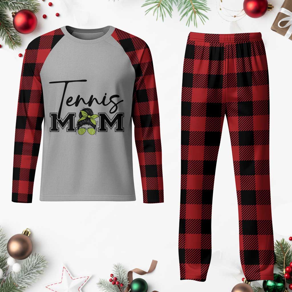 Funny Tennis Player Gift For Tennis Mom Plaid Pajama Set TS12 Buffalo Plaid Print Your Wear