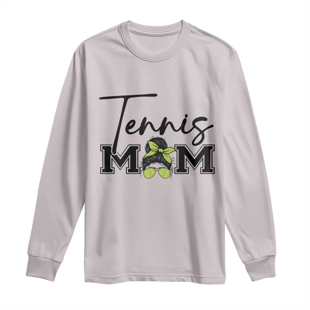 Funny Tennis Player Gift For Tennis Mom Long Sleeve Shirt TS12 Ice Gray Print Your Wear