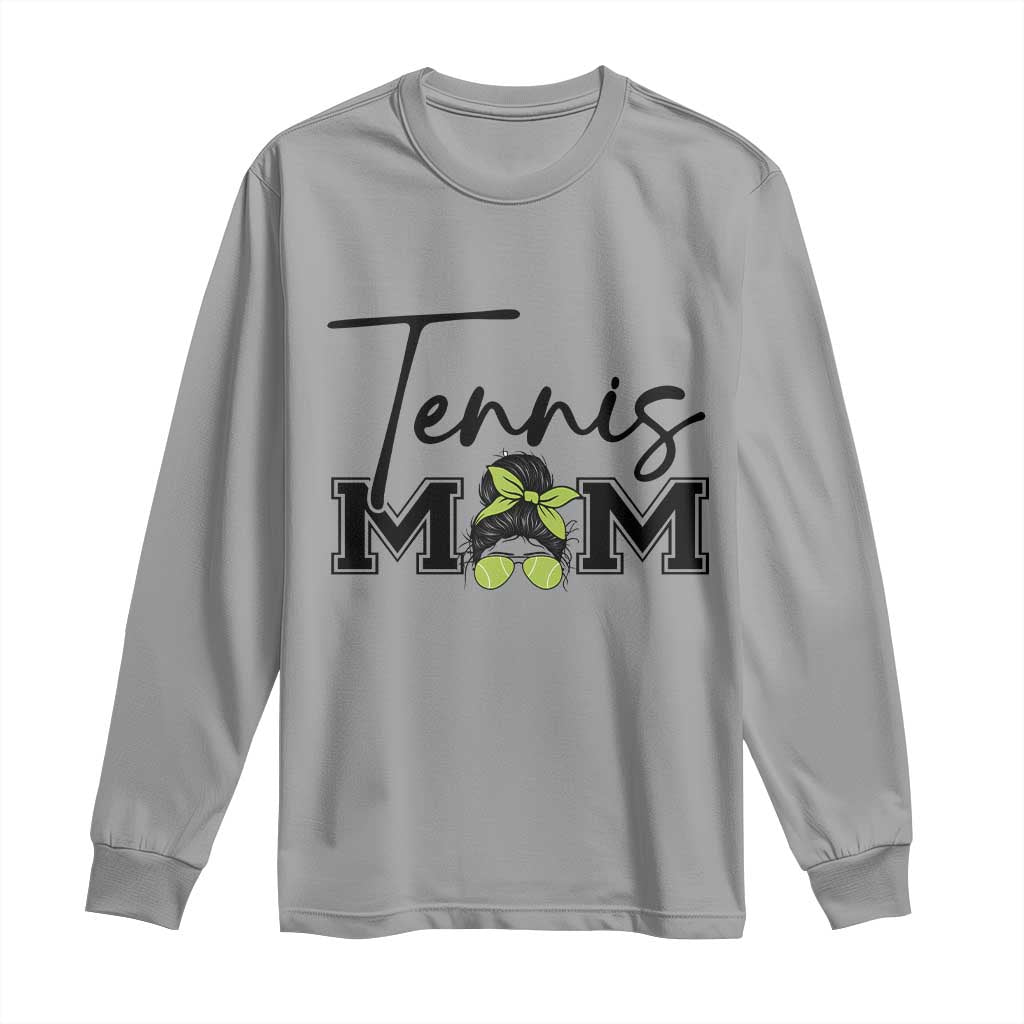 Funny Tennis Player Gift For Tennis Mom Long Sleeve Shirt TS12 Sport Gray Print Your Wear