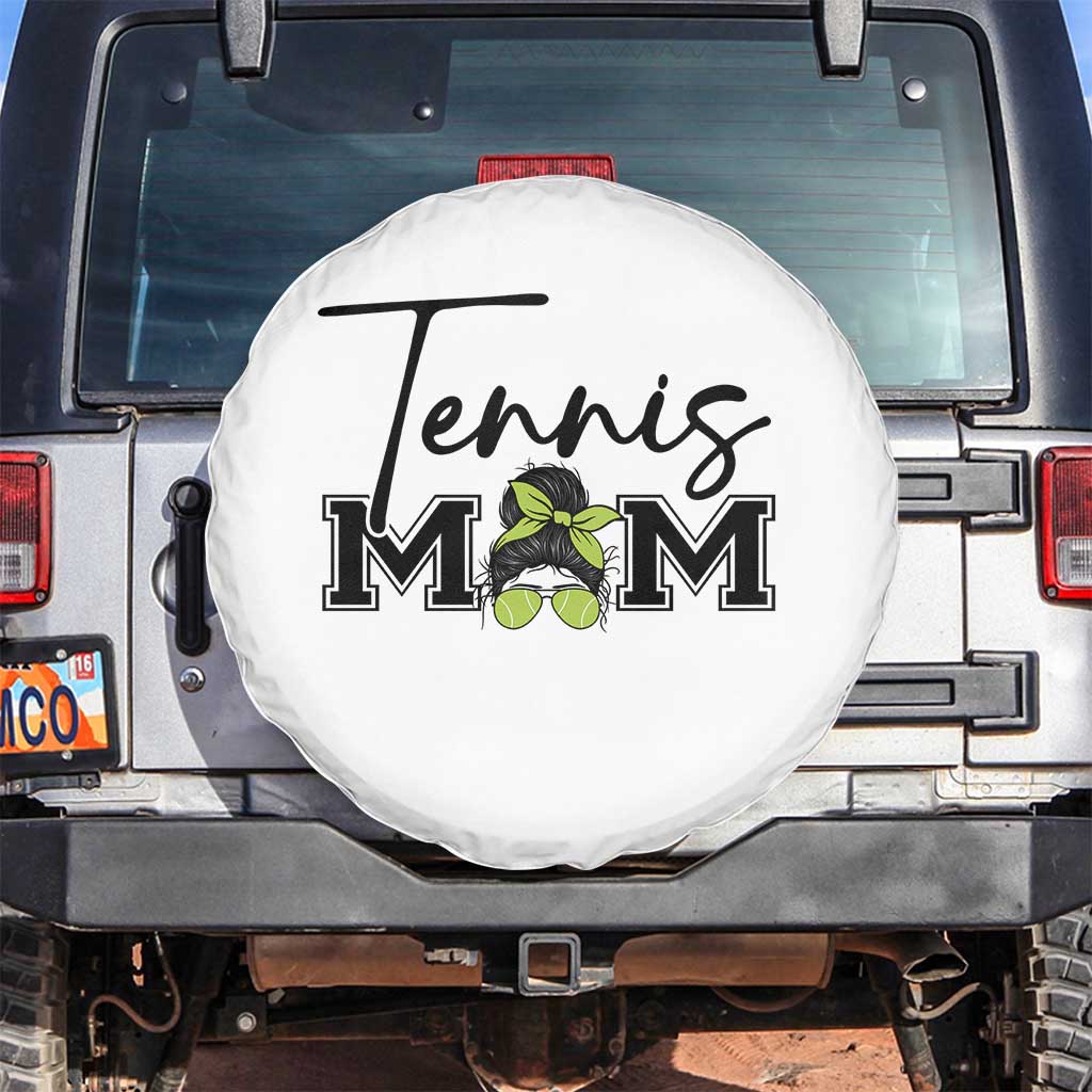 Funny Tennis Player Gift For Tennis Mom Spare Tire Cover TS12 No hole White Print Your Wear
