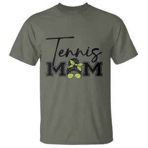 Funny Tennis Player Gift For Tennis Mom T Shirt TS12 Military Green Print Your Wear