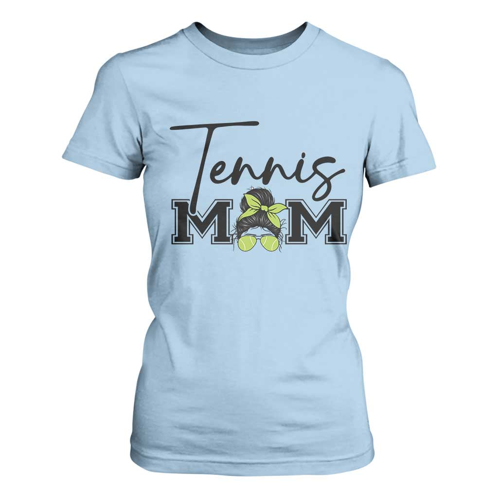 Funny Tennis Player Gift For Tennis Mom T Shirt For Women TS12 Light Blue Print Your Wear