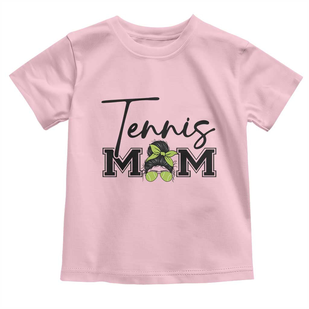 Funny Tennis Player Gift For Tennis Mom Toddler T Shirt TS12 Light Pink Print Your Wear