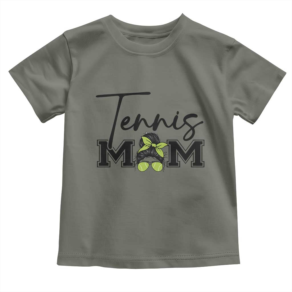 Funny Tennis Player Gift For Tennis Mom Toddler T Shirt TS12 Military Green Print Your Wear