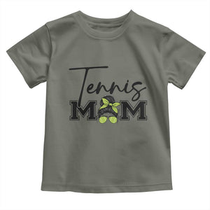 Funny Tennis Player Gift For Tennis Mom Toddler T Shirt TS12 Military Green Print Your Wear