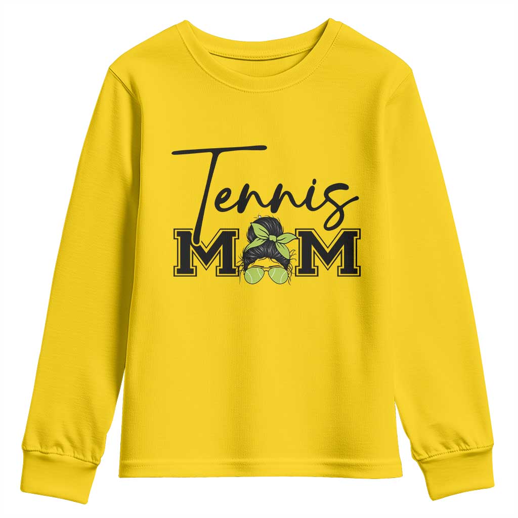 Funny Tennis Player Gift For Tennis Mom Youth Sweatshirt TS12 Daisy Print Your Wear