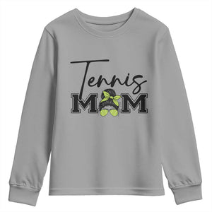 Funny Tennis Player Gift For Tennis Mom Youth Sweatshirt TS12 Sport Gray Print Your Wear
