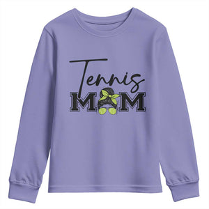Funny Tennis Player Gift For Tennis Mom Youth Sweatshirt TS12 Violet Print Your Wear