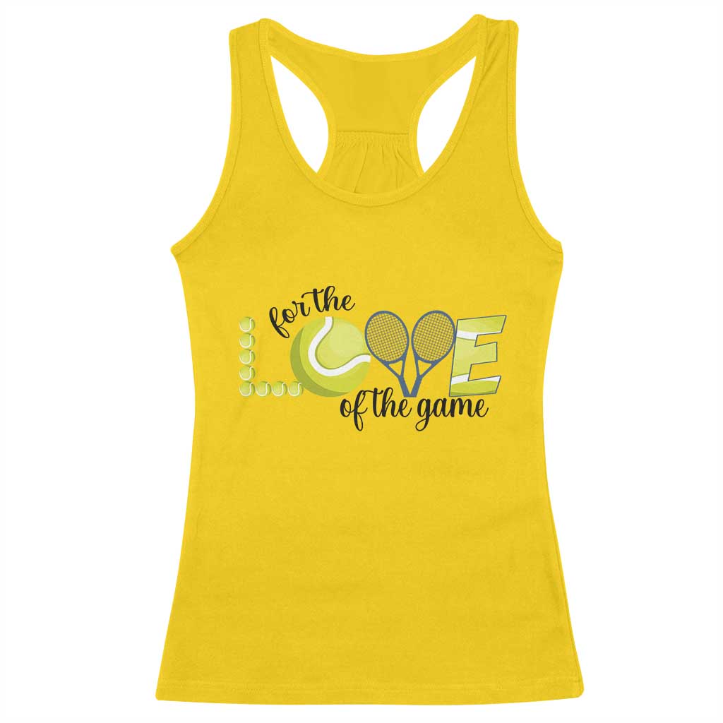 For The Love Of The Game Racerback Tank Top Inspirational Tennis Gift TS12 Daisy Print Your Wear
