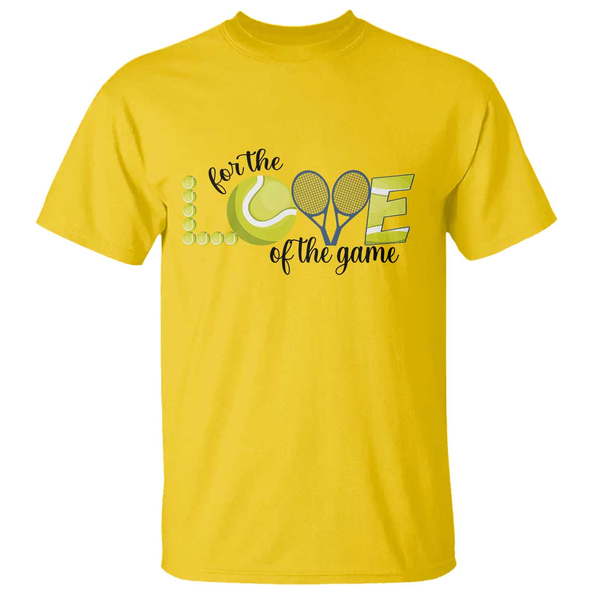 For The Love Of The Game T Shirt Inspirational Tennis Gift TS12 Daisy Print Your Wear