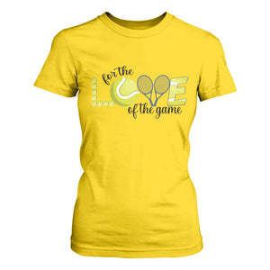 For The Love Of The Game T Shirt For Women Inspirational Tennis Gift TS12 Daisy Print Your Wear