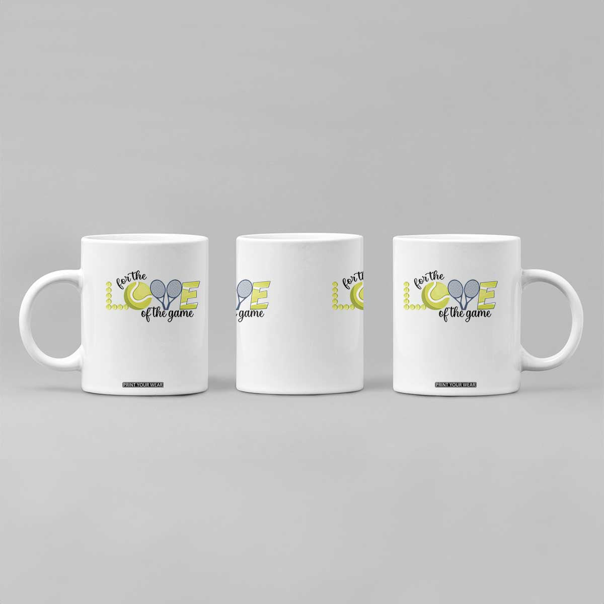 For The Love Of The Game Coffee Mug Inspirational Tennis Gift TS12 Print Your Wear