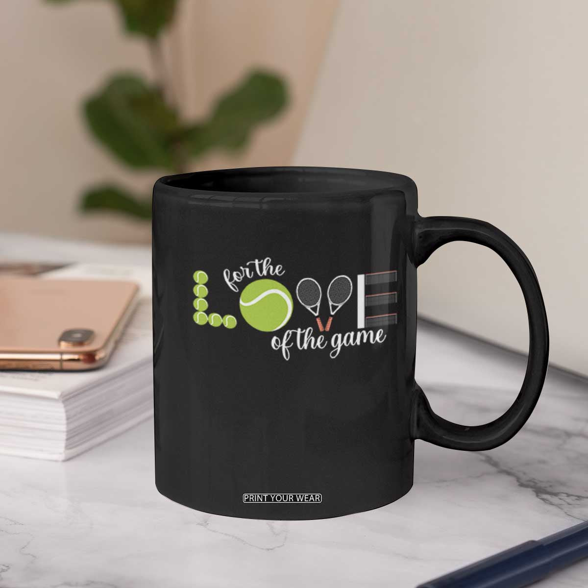 For The Love Of The Game Coffee Mug Funny Tennis Fan Gift TS12 Print Your Wear