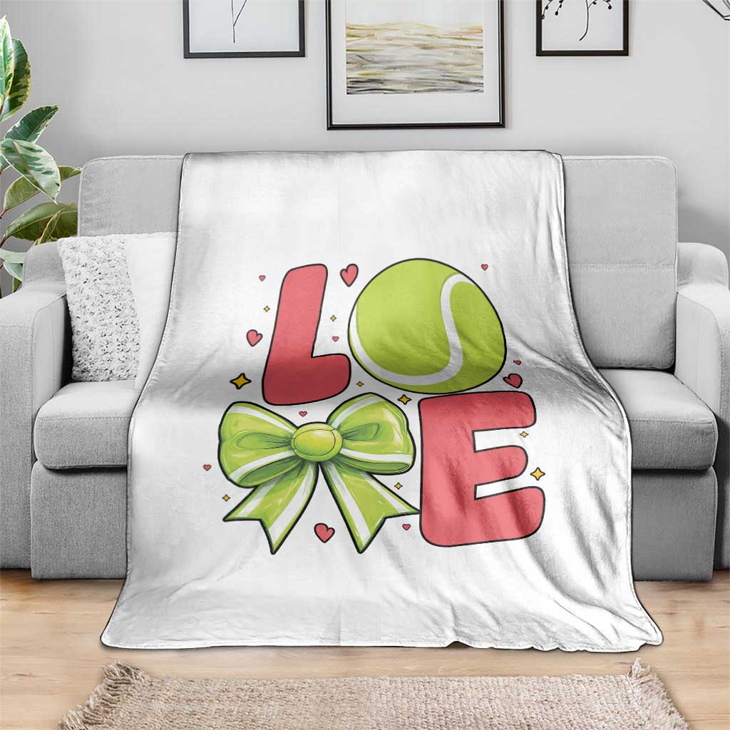 Love With A Tennis Ball Throw Blanket Valentines Day Gift TS12 Print Your Wear