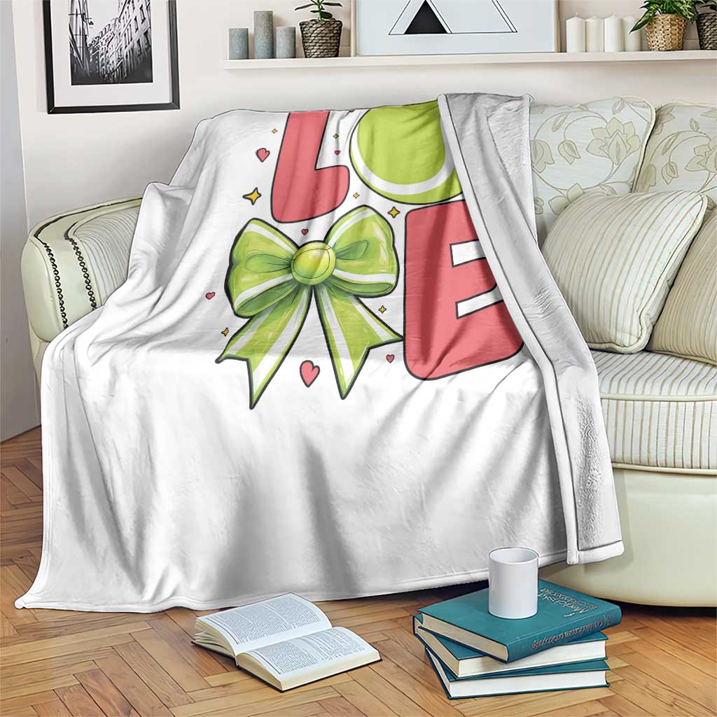 Love With A Tennis Ball Throw Blanket Valentines Day Gift TS12 Print Your Wear