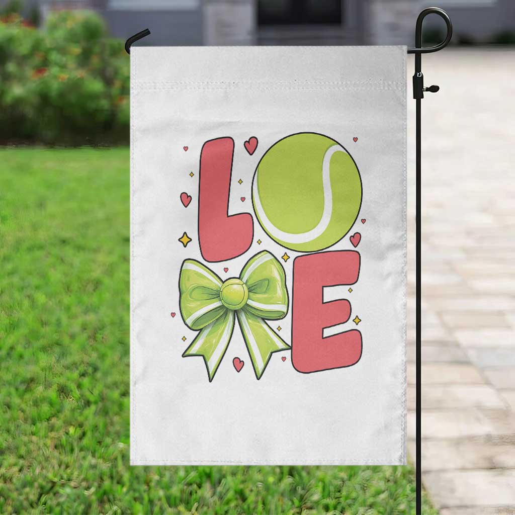 Love With A Tennis Ball Garden Flag Valentines Day Gift TS12 Print Your Wear