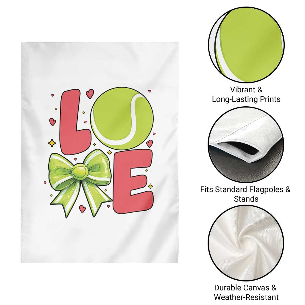 Love With A Tennis Ball Garden Flag Valentines Day Gift TS12 Print Your Wear