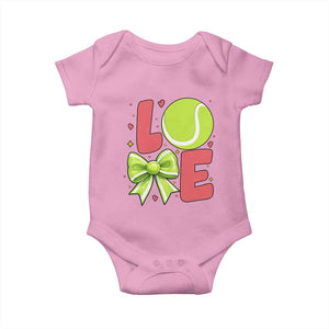 Love With A Tennis Ball Baby Onesie Valentines Day Gift TS12 Light Pink Print Your Wear