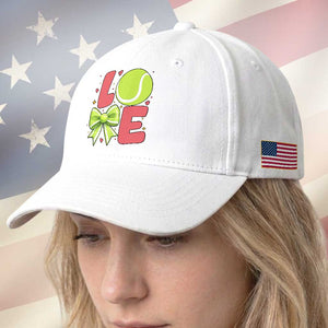Love With A Tennis Ball Baseball Cap Valentines Day Gift TS12 Print Your Wear