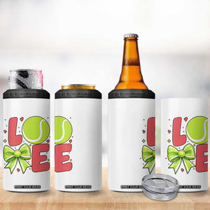 Love With A Tennis Ball 4 in 1 Can Cooler Tumbler Valentines Day Gift TS12 Print Your Wear