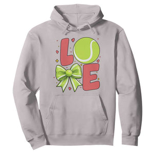 Love With A Tennis Ball Hoodie Valentines Day Gift TS12 Ice Gray Print Your Wear
