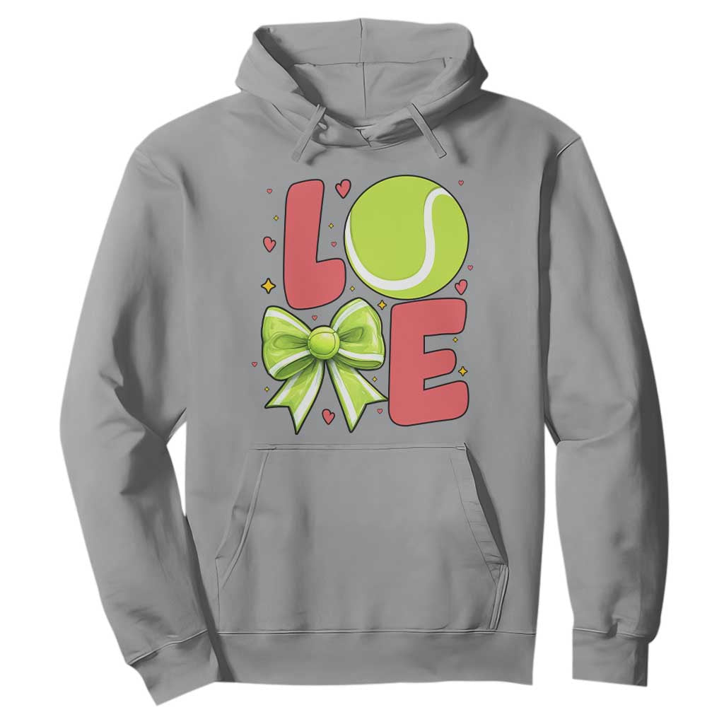 Love With A Tennis Ball Hoodie Valentines Day Gift TS12 Sport Gray Print Your Wear