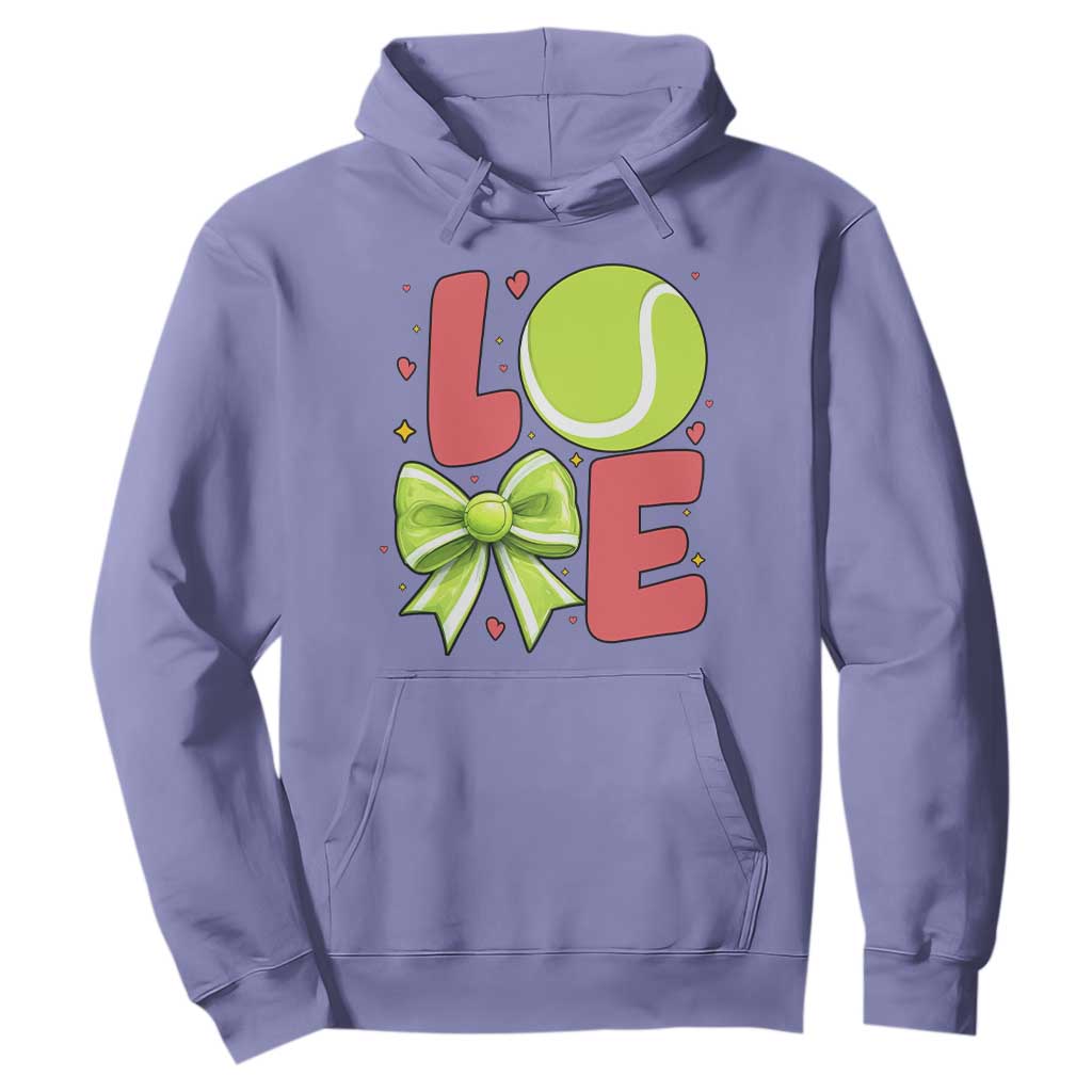 Love With A Tennis Ball Hoodie Valentines Day Gift TS12 Violet Print Your Wear