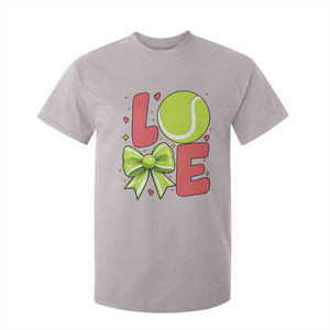 Love With A Tennis Ball T Shirt For Kid Valentines Day Gift TS12 Ice Gray Print Your Wear