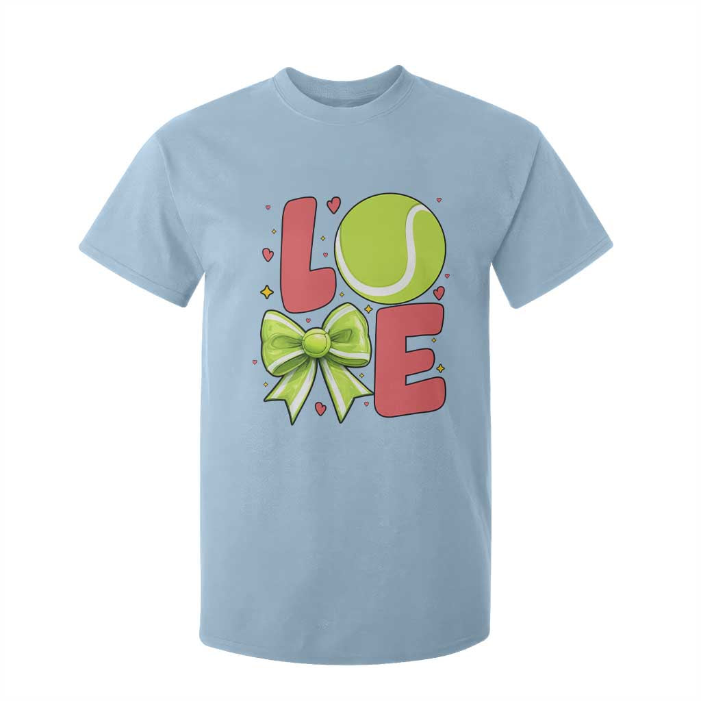 Love With A Tennis Ball T Shirt For Kid Valentines Day Gift TS12 Light Blue Print Your Wear