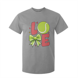 Love With A Tennis Ball T Shirt For Kid Valentines Day Gift TS12 Sport Gray Print Your Wear