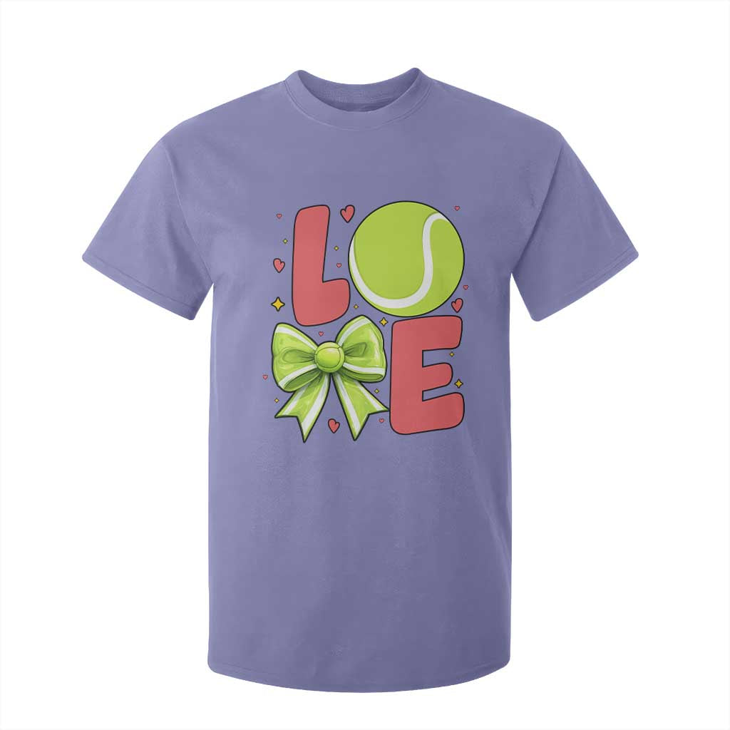 Love With A Tennis Ball T Shirt For Kid Valentines Day Gift TS12 Violet Print Your Wear