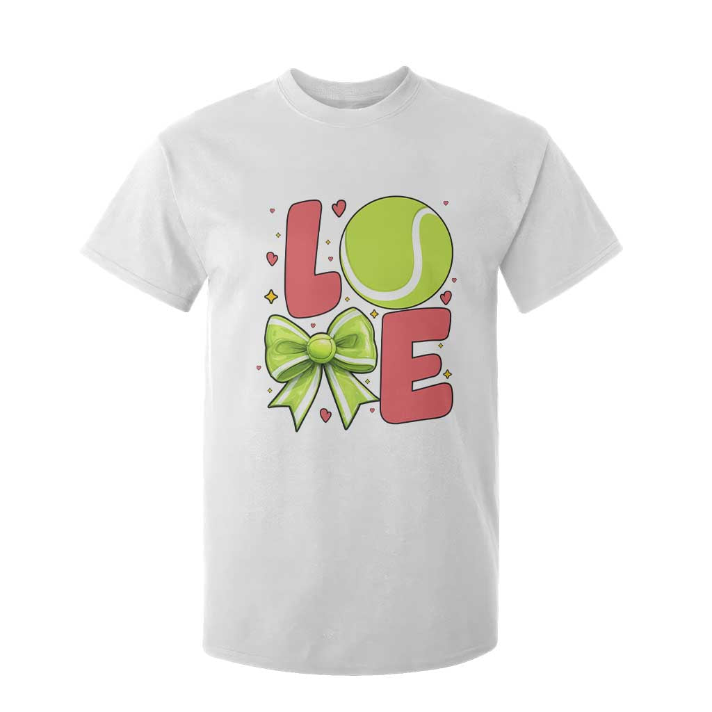 Love With A Tennis Ball T Shirt For Kid Valentines Day Gift TS12 White Print Your Wear