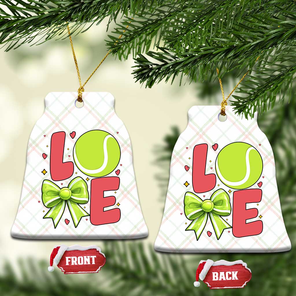 Love With A Tennis Ball Ceramic Ornament Valentines Day Gift TS12 Print Your Wear
