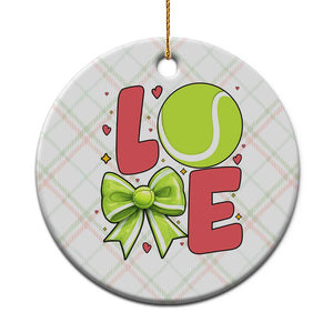 Love With A Tennis Ball Ceramic Ornament Valentines Day Gift TS12 1pc Christmas Plaid Print Your Wear