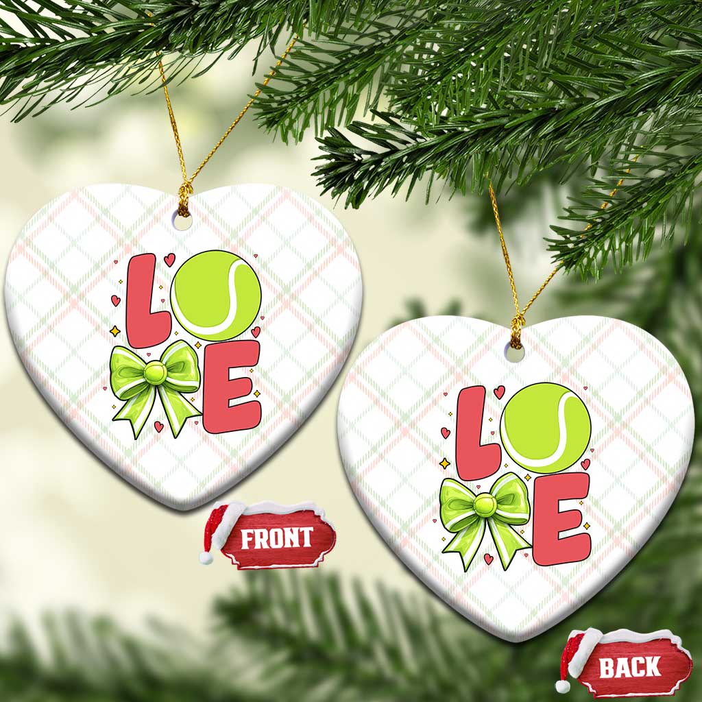 Love With A Tennis Ball Ceramic Ornament Valentines Day Gift TS12 Print Your Wear