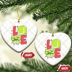 Love With A Tennis Ball Ceramic Ornament Valentines Day Gift TS12 Print Your Wear