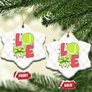 Love With A Tennis Ball Ceramic Ornament Valentines Day Gift TS12 Print Your Wear
