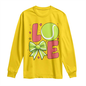 Love With A Tennis Ball Long Sleeve Shirt Valentines Day Gift TS12 Daisy Print Your Wear