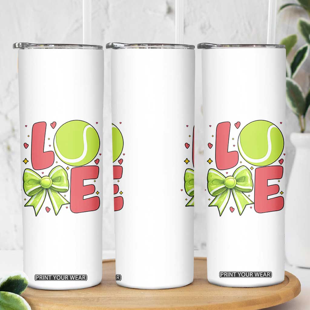 Love With A Tennis Ball Skinny Tumbler Valentines Day Gift TS12 Print Your Wear