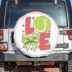 Love With A Tennis Ball Spare Tire Cover Valentines Day Gift TS12 No hole White Print Your Wear