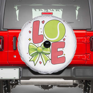 Love With A Tennis Ball Spare Tire Cover Valentines Day Gift TS12 White Print Your Wear